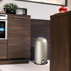 Produktbild für Mülleimer Wesco Kickmaster, neusilber
