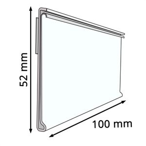 Produktbild für Scannerschiene Böttcher-AG DBR 52, mit C-Raste, 100 x 52 mm
