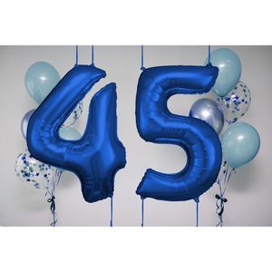 Produktbild für Luftballons Amscan 9907282, Riesenzahl 4, blau