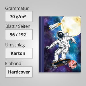Produktbild für Notizbuch RNK Skatonaut, 46786, Karton Hardcover