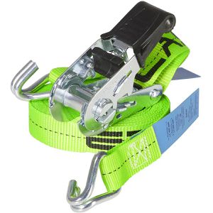Produktbild für Spanngurt Sandax ERGOLASH grün, mit Haken &amp; Ratsche