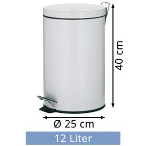 Produktbild für Mülleimer Kela Malta, 10929, weiß