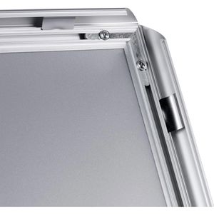 Produktbild für Infoständer Böttcher-AG aus Aluminium, silber, A4