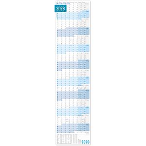Produktbild für Plakatkalender Häfft 10053-7, Blau gefalzt, 2026