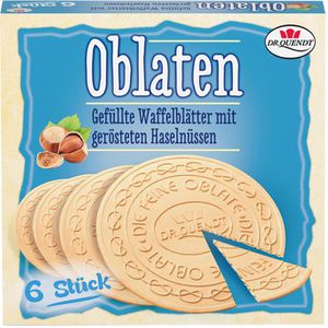Waffeln Dr.Quendt Oblaten Haselnuss