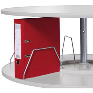 Produktbild für Ordnerdrehsäule Böttcher-AG lichtgrau, 2 Etagen