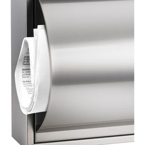 Produktbild für Briefkasten Alco 8605, silber, aus Edelstahl