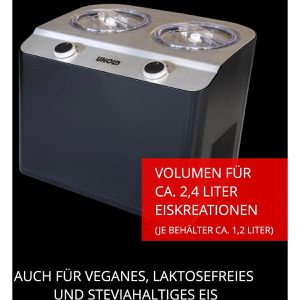 Produktbild für Eismaschine Unold Nero, 48835, für 2x 1,2 Liter