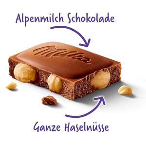 Produktbild für Tafelschokolade Milka Ganze Haselnüsse