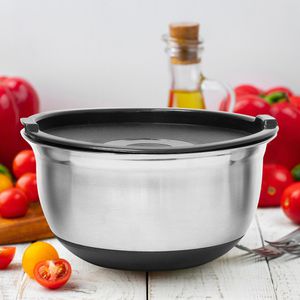 Produktbild für Schüssel Relaxdays Bowly 10019120, Set mit Deckel, 3-teilig