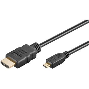 HDMI-Kabel Goobay 53781 Micro-HDMI 2.0, vergoldete Stecker
