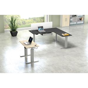 Produktbild für Schreibtisch Kerkmann Move 3 Tube graphit / silber