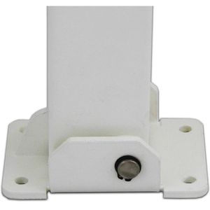 Produktbild für Absperrpfosten UvV Comfy, rot/weiß, aus Metall