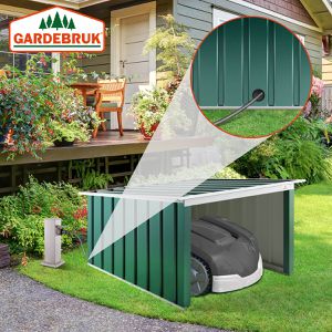 Produktbild für Mähroboter-Garage Gardebruk 109177, grün, aus Metall