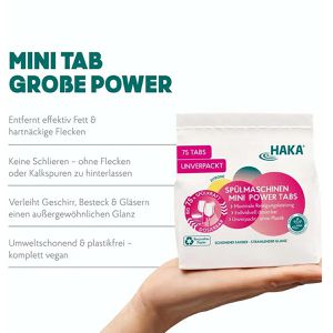 Produktbild für Spülmaschinentabs HAKA Mini Power Tabs, Zitrone
