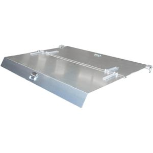 Kippbehälter-Deckel BAUER 4498-09-0800, aus verzinktem Stahl