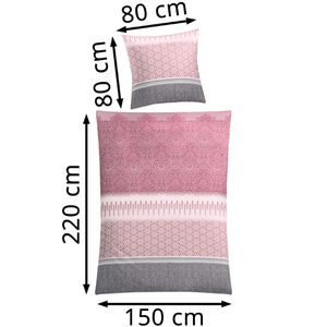 Produktbild für Bettwäsche Kleine-Wolke Estrella Pastellrose Satin