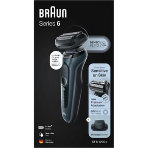 Produktbild für Elektrorasierer Braun Series 6, 61-N1200s, grau