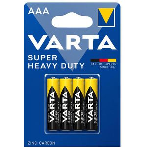 Batterien Varta Super Heavy Duty, Zink-Kohle