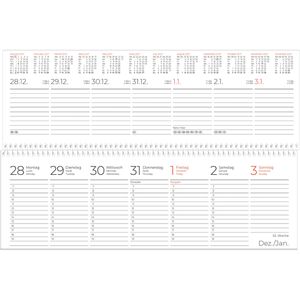 Produktbild für Tischkalender Zettler 116-0015, blau, Wochenkalender quer