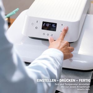 Produktbild für Transferpresse HTVRONT Auto Heat Press, weiß
