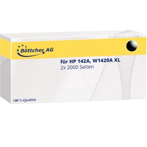 Produktbild für Toner Böttcher-AG Premium für HP 142A, W1420A XL, Doppelpack