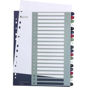Produktbild für Register Leitz 1239 Style, A4 Überbreite, 1-20