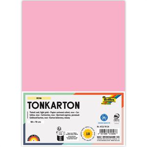 Folia Fotokarton 6122/10 26, 50 x 70 cm, rosa, 220g/m², 10 Blatt