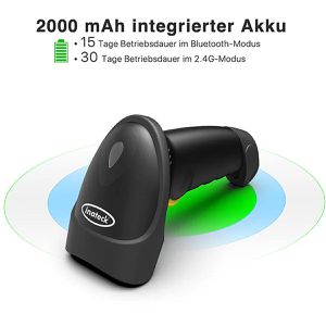 Produktbild für Barcode-Scanner Inateck BCST-50_black, kabellos