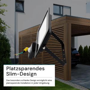 Produktbild für LED-Außenstrahler Luxula LX400122, IP65 wasserdicht
