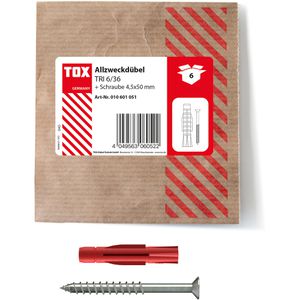 Produktbild für Schrauben-Dübel-Set Tox 010601021, Tri 6/36 + S