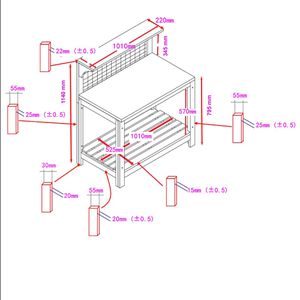 Produktbild für Pflanztisch Habau 695, braun