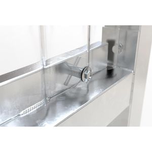 Produktbild für Personenunterstand WSM Jena Maxi, silber, aus Metall