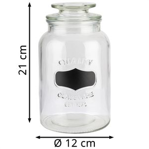 Produktbild für Vorratsglas APS Note 82267, mit Glasdeckel &amp; Beschriftungsfeld
