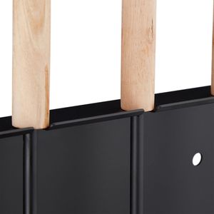 Produktbild für Kaminbesteck Relaxdays 10028788, aus Metall, schwarz, 4-teilig