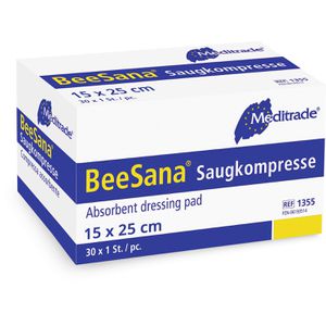 Produktbild für Saugkompressen Meditrade BeeSana, 2-lagig, steril