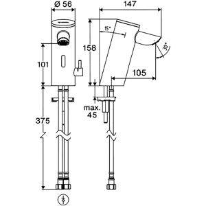 Produktbild für Waschtischarmatur SCHELL Puris E2 HD-M, verchromt