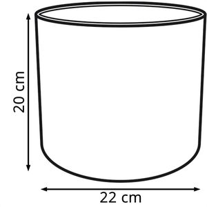 Produktbild für Übertopf elho B.for Soft, anthrazit, Ø 22 x 20 cm