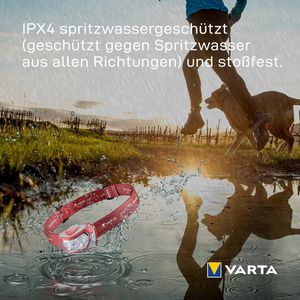 Produktbild für Stirnlampe Varta H20 Pro LED, mit Batterie