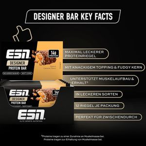 Produktbild für Proteinriegel ESN Designer Protein Bar, 12 Riegel