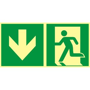 Hinweisschild Abtec ISO 7010 E001+E005 Kunststoff