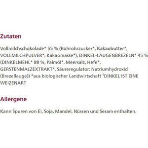 Produktbild für Salzbrezeln Alnatura Schoko Dinkel, BIO