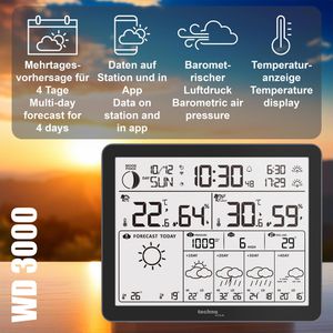 Produktbild für Wetterstation Technoline WD 3000 Funk, Wlan, digital App-fähig