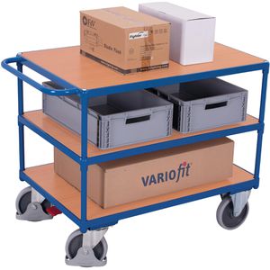 Produktbild für Tischwagen VARIOfit sw-700.600, aus Metall &amp; Holz