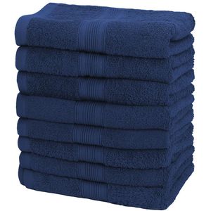 Handtuch NatureMark Premium, navyblau, 50 x 100 cm