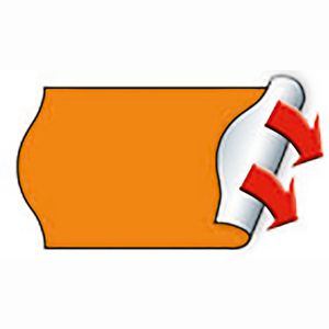 Produktbild für Preisetiketten METO 30007269, orange, 22 x 12 mm