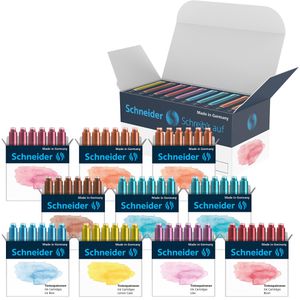 Füllerpatronen Schneider 166100, Pastell, sortiert