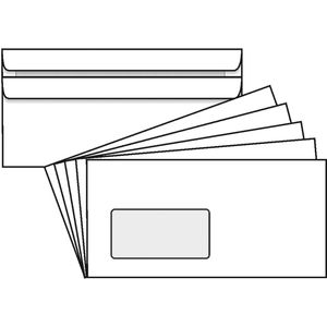 Briefumschläge Mailmedia 125 x 229mm, weiß