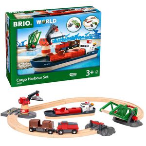 Spielzeugeisenbahn BRIO 33061 Container Hafen Set