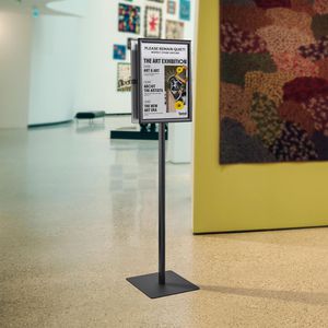 Produktbild für Infoständer Böttcher-AG Classic aus Aluminium, schwarz, A3